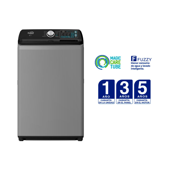 electrodomesticos lavado y secado lavadora kalley digital gris de 22 kg lv0482k0234 mp madecentro
