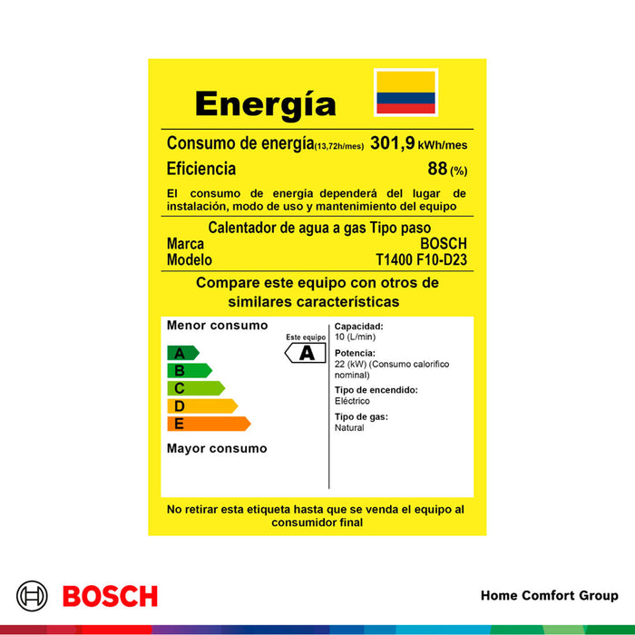 electrodomesticos climatizacion calentadoragua 10 l tiro forzado paso gas natural therm 1400 f bosch ltda calbos014 mp madecentro