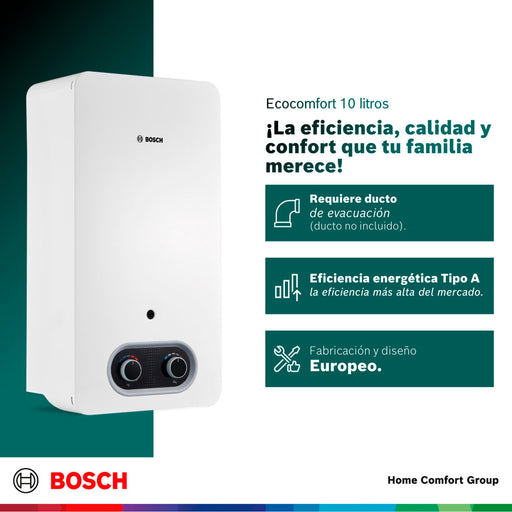 electrodomesticos climatizacion calentadoragua 10 l tiro natural paso gas natural therm 2200 o bosch ltda calbos007 mp madecentro