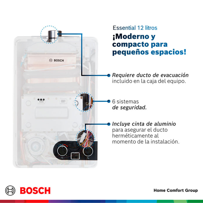 electrodomesticos climatizacion calentadoragua 12 l tiro forzado paso gas propano therm 1400 f bosch ltda calbos046 mp madecentro