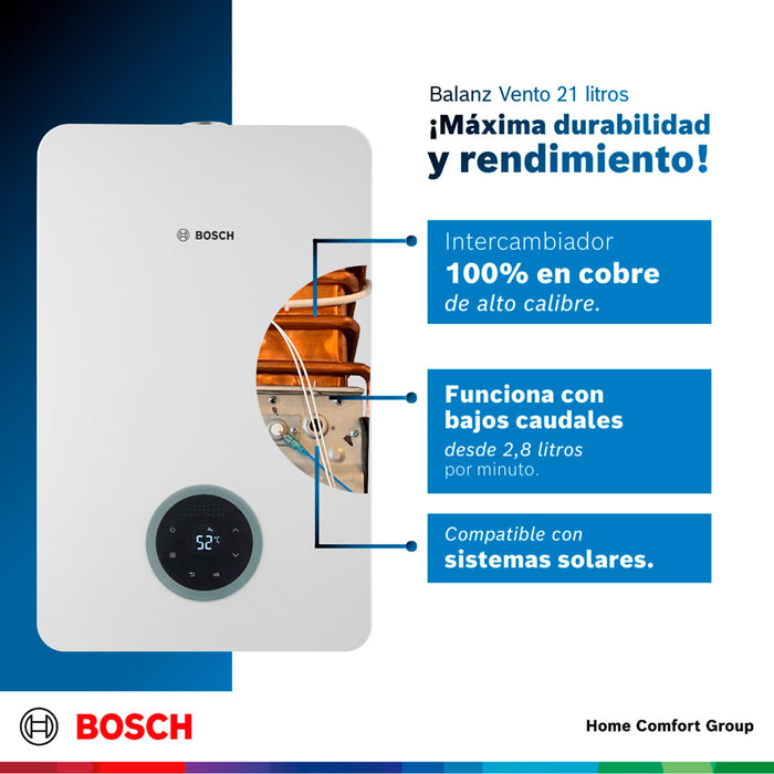 electrodomesticos climatizacion calentadoragua 21 l tiro forzado paso gas propano therm 5600 f bosch ltda calbos017 mp madecentro