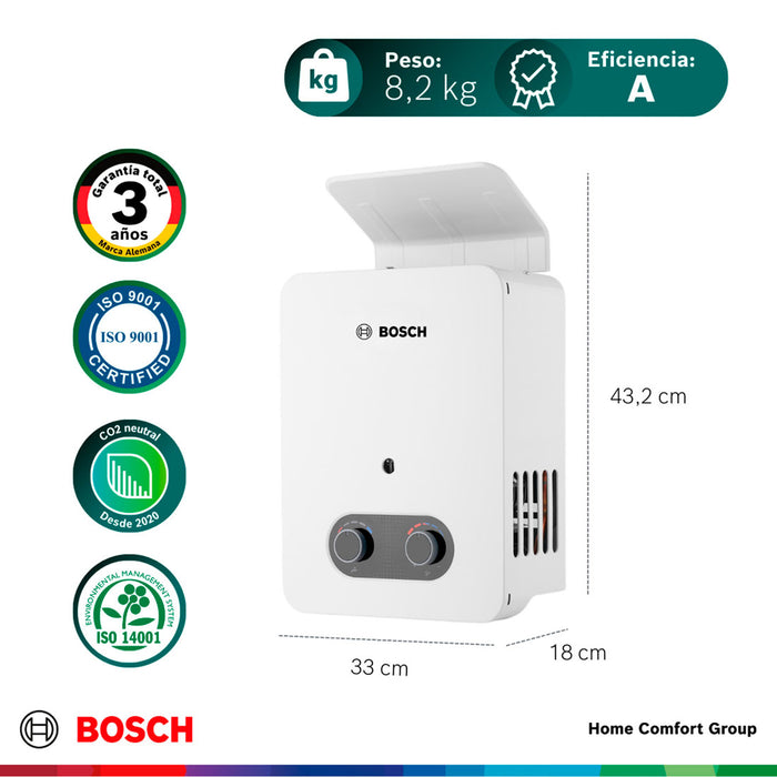 electrodomesticos climatizacion calentadoragua 5 5 l tiro natural paso gas natural vital 1500 bosch ltda calbos040 mp madecentro
