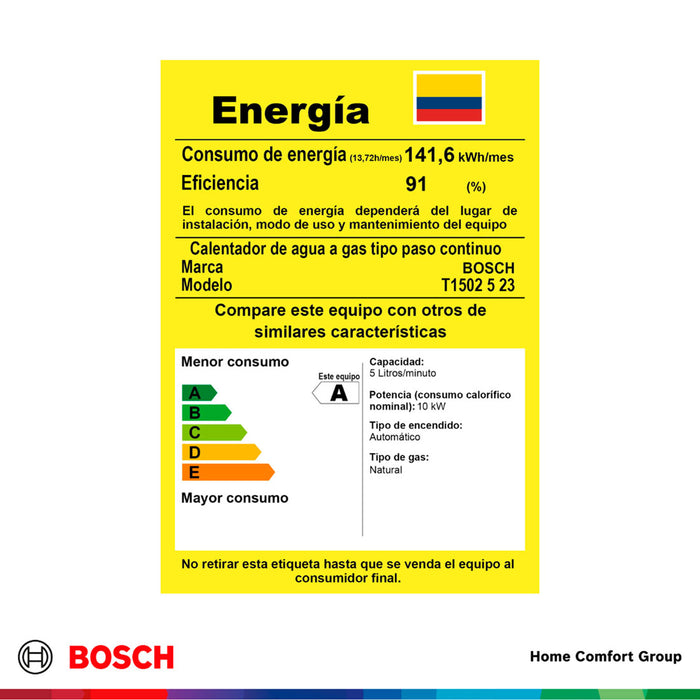 electrodomesticos climatizacion calentadoragua 5 l tiro natural paso gas natural vital 1500 bosch ltda calbos009 mp madecentro