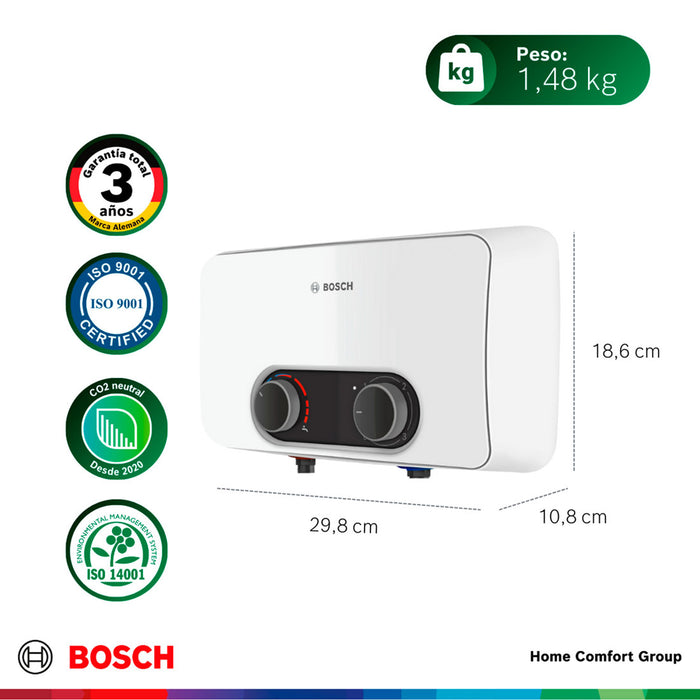 electrodomesticos climatizacion calentadoragua electrico paso monopunto 5 5 kw 127 v tronic 3000 s bosch ltda calbos035 mp madecentro
