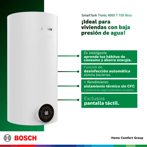 electrodomesticos climatizacion calentadoragua electricocumulacion 100 l 220 v smarttank 4000 t bosch ltda calbos037 mp madecentro