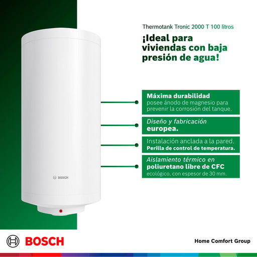 electrodomesticos climatizacion calentadoragua electricocumulacion 100 l 220 v thermotank 2000 t bosch ltda calbos044 mp madecentro