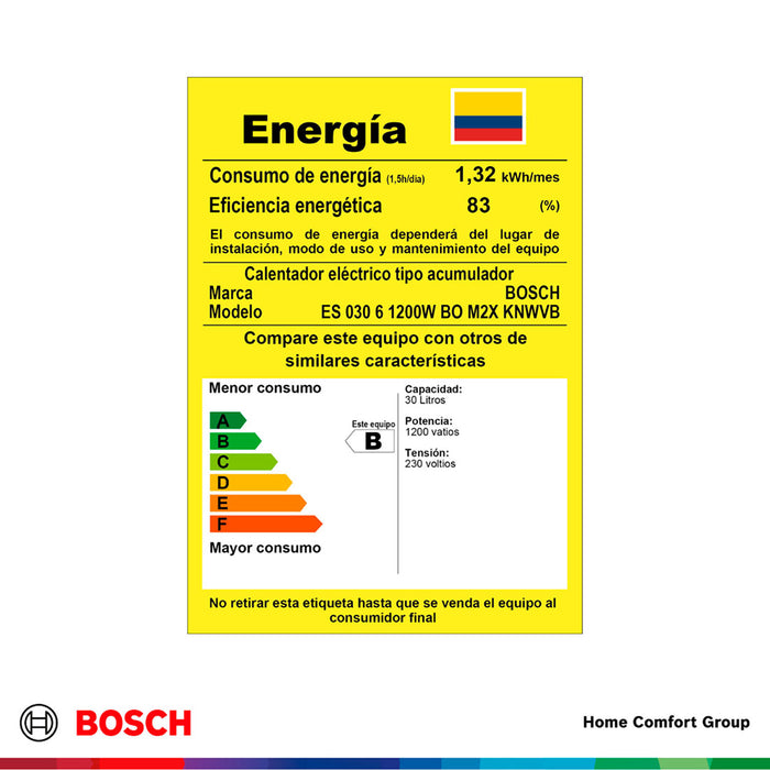 electrodomesticos climatizacion calentadoragua electricocumulacion 30 l 220 v thermotank 2000 t bosch ltda calbos041 mp madecentro