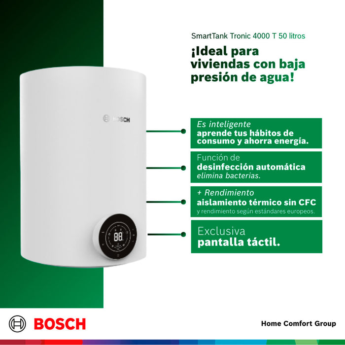 electrodomesticos climatizacion calentadoragua electricocumulacion 50 l 120 v smarttank 4000 t bosch ltda calbos003 mp madecentro