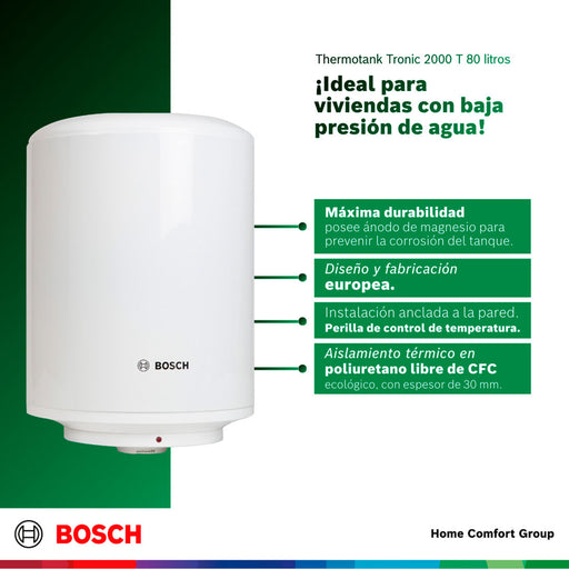 electrodomesticos climatizacion calentadoragua electricocumulacion 80 l 220 v thermotank 2000 t bosch ltda calbos016 mp madecentro