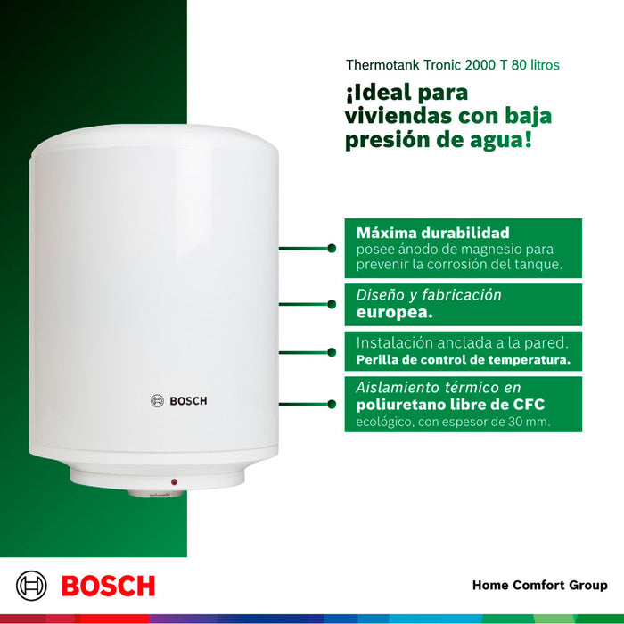 electrodomesticos climatizacion calentadoragua electricocumulacion 80 l 220 v thermotank 2000 t bosch ltda calbos016 mp madecentro