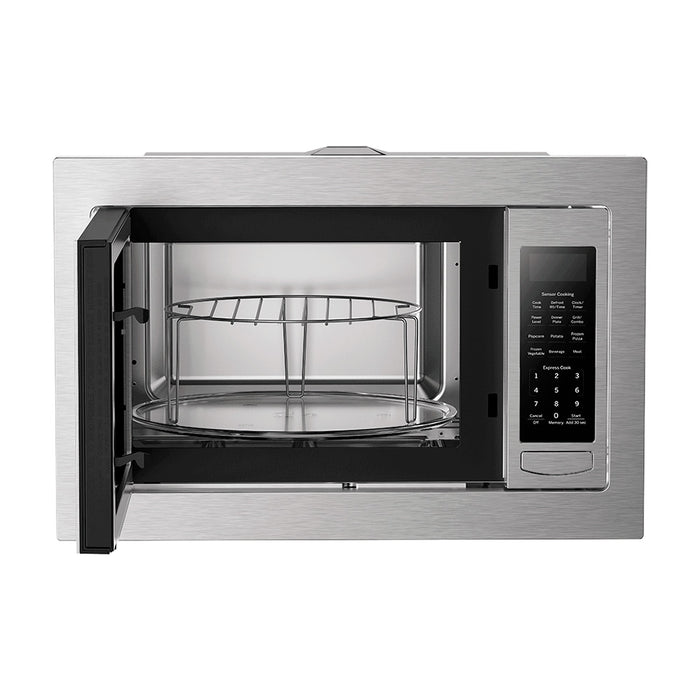 electrodomesticos cocina horno microondas 31 l 1 1 pies cubicos 120 v acero inoxidable vidrio negro mabe mbe0063 mp madecentro