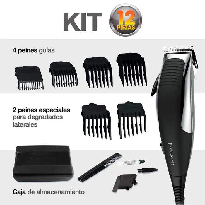 electrodomesticos cuidado personal cortadora de cabello uso domestico facil manejo remington rcorb957 mp madecentro