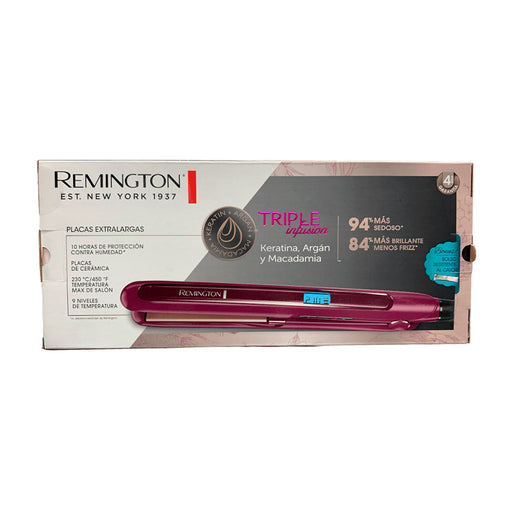 electrodomesticos cuidado personal plancha para cabello alta precision acabado brillante remington rcorb945 mp madecentro