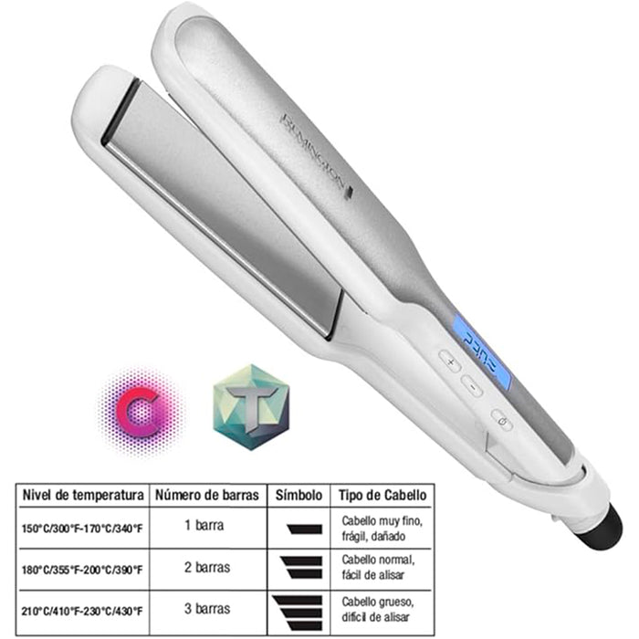electrodomesticos cuidado personal plancha para cabello calentamiento rapido uso profesional remington rcorb465 mp madecentro