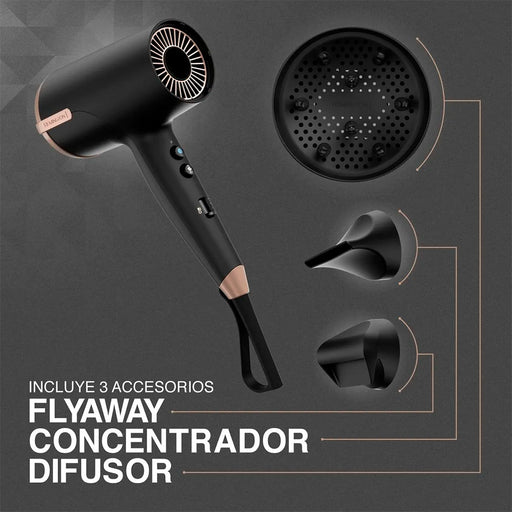 electrodomesticos cuidado personal secador de cabello motor potente uso profesional remington rcorb299 mp madecentro