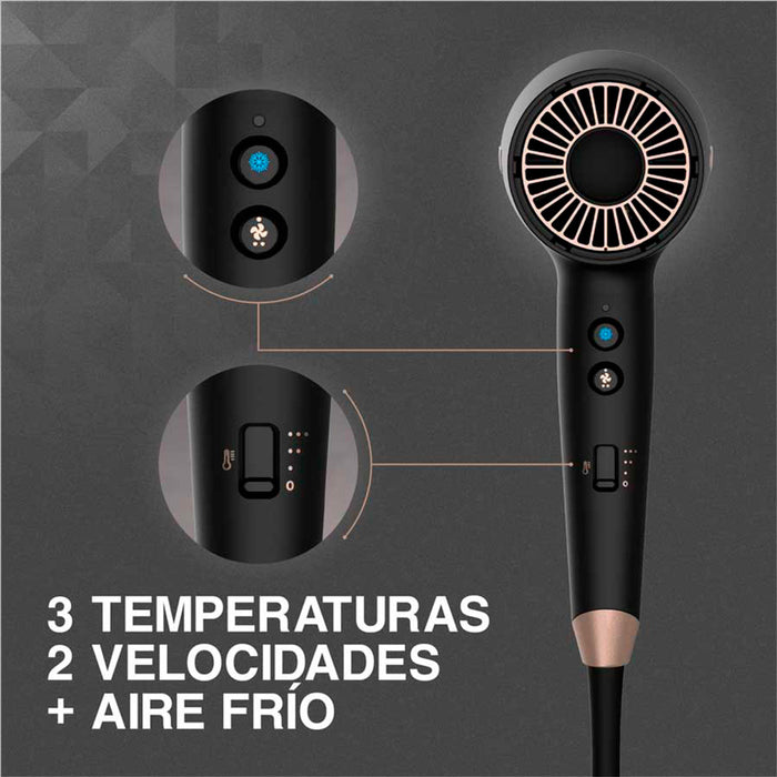 electrodomesticos cuidado personal secador de cabello motor potente uso profesional remington rcorb299 mp madecentro