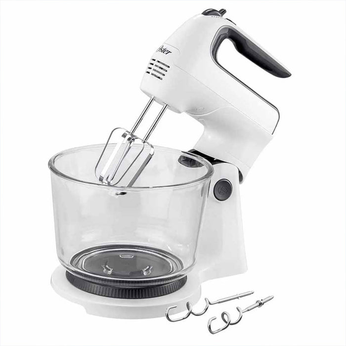 electrodomesticos de cocina batidora de mano y pedestal oster con turbo 2121775 blanco ost024 mp madecentro
