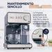 electrodomesticos de cocina cafetera espresso oster plateado tecnologia auto frothing ost015 mp madecentro