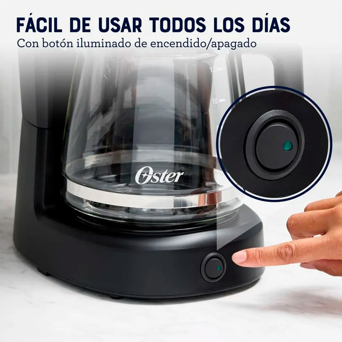 electrodomesticos de cocina cafetera oster de 12 tazas 2217256 negro ost013 mp madecentro