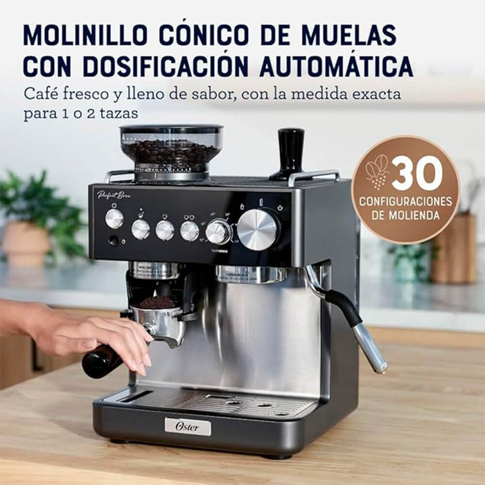 electrodomesticos de cocina cafetera oster espresso barista negro ost016 mp madecentro