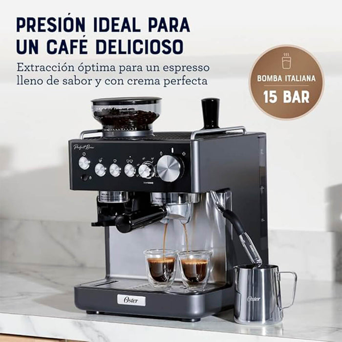 electrodomesticos de cocina cafetera oster espresso barista negro ost016 mp madecentro