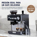 electrodomesticos de cocina cafetera oster espresso barista negro ost016 mp madecentro