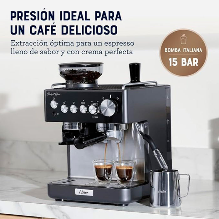 electrodomesticos de cocina cafetera oster espresso barista negro ost016 mp madecentro