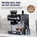 electrodomesticos de cocina cafetera oster espresso barista negro ost016 mp madecentro