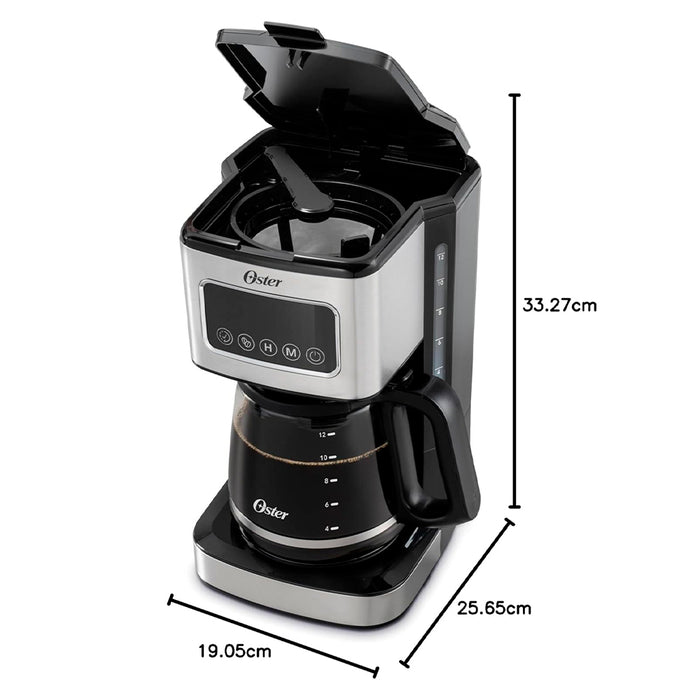 electrodomesticos de cocina cafetera pro oster de 12 tazas tacti ost014 mp madecentro