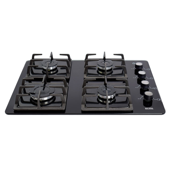 electrodomesticosdecocinaestufaempotrable4puestosconmedidade60x45agaspropano110venvidriotempladoparrillahierrofundido6316continentalclb6316mpmadecentro1