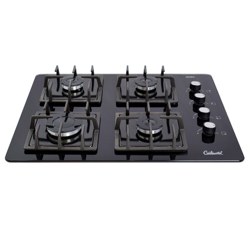 electrodomesticosdecocinaestufaempotrable4puestosconmedidade62x52agaspropano110venvidriotempladoparrillahierrofundido5470continentalclb5470mpmadecentro
