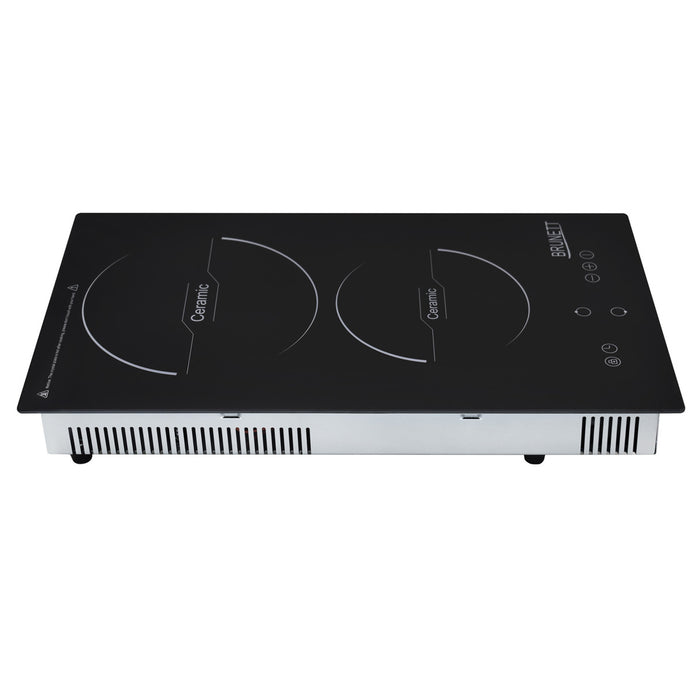 electrodomesticosdecocinaestufaempotrableinfrarrojoeléctricanegracon2zonasdecocción2981continentalclb2981mpmadecentro