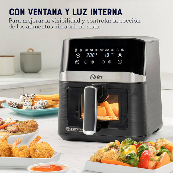 electrodomesticos de cocina freidora de 4 l digital con recubrimiento diamondforce ost003 mp madecentro