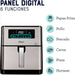electrodomesticos de cocina freidora de aire oster digital con diamondforce 9 l ckstaf90d plateado ost006 mp madecentro