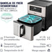 electrodomesticos de cocina freidora de aire oster digital con diamondforce 9 l ckstaf90d plateado ost006 mp madecentro