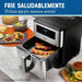 electrodomesticos de cocina freidora de aire oster digital con diamondforce 9 l ckstaf90d plateado ost006 mp madecentro