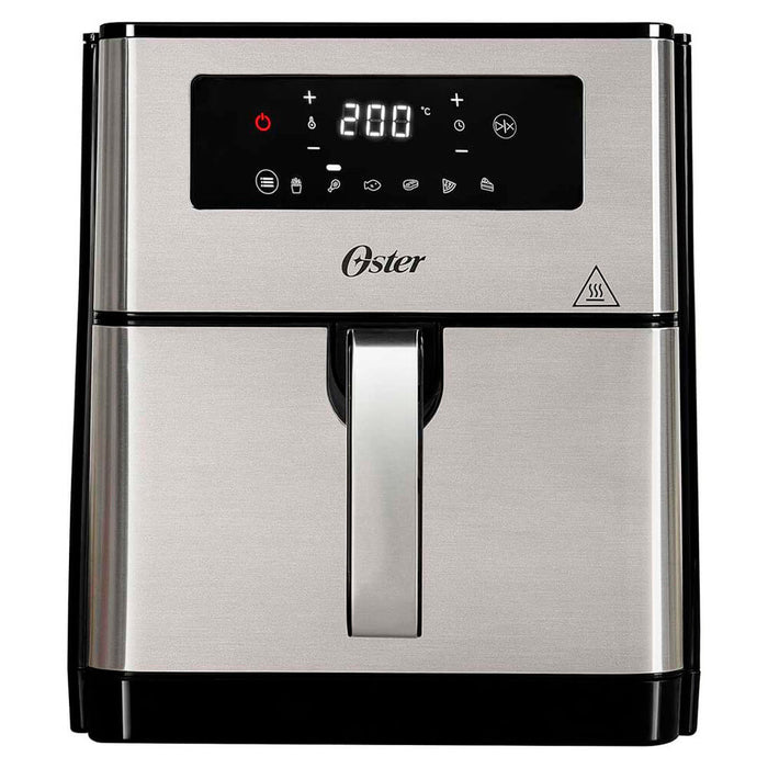 electrodomesticos de cocina freidora de aire oster digital con diamondforce 9 l ckstaf90d plateado ost006 mp madecentro
