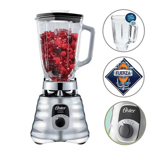 electrodomesticos de cocina licuadora oster clasica blst4655 plateado ost031 mp madecentro