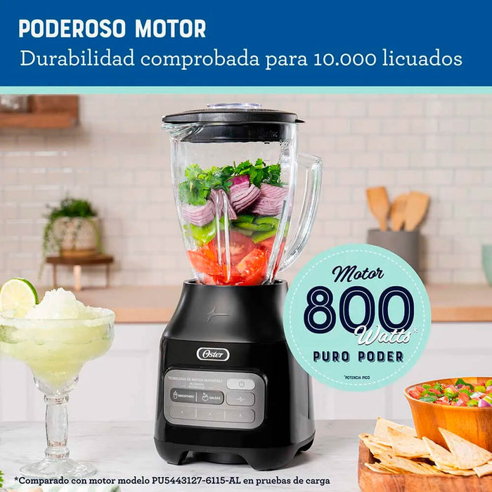 electrodomesticos de cocina licuadora oster reversible con programas automaticos y 3 velocidades 800 w ost032 mp madecentro
