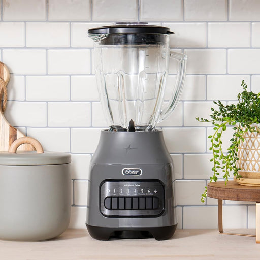 electrodomesticos de cocina licuadora oster value de 6 velocidades gris vaso de vidrio 800 w ost029 mp madecentro