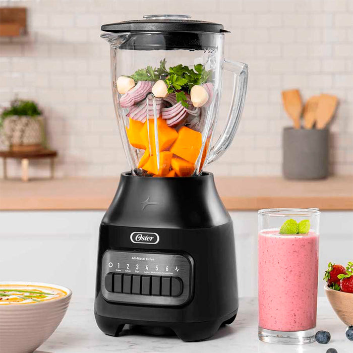 electrodomesticos de cocina licuadora oster value de 6 velocidades negra vaso de vidrio 800 w ost030 mp madecentro