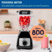 electrodomesticos de cocina licuadora oster vaso de vidrio kaliman negro ost028 mp madecentro