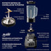 electrodomesticos de cocina licuadora profesional xtreme mix de 1500w 4 niveles ost033 mp madecentro