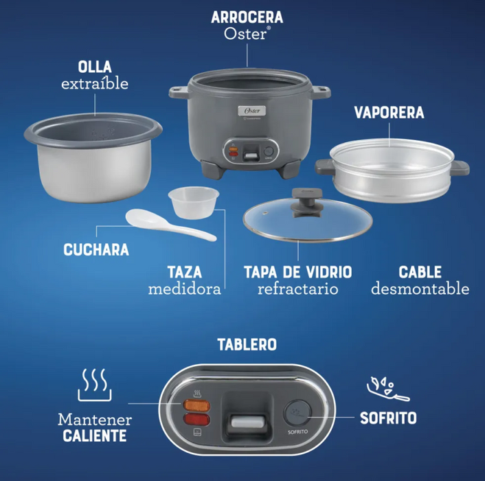 electrodomesticosdecocinaollaarroceraoster3en1de10tazasdiamondforcenegroost009mpmadecentro