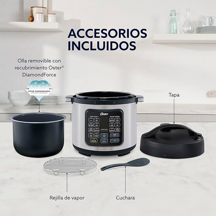 electrodomesticos de cocina olla multifuncional oster turbo de 5 7 l y 14 funciones ost011 mp madecentro
