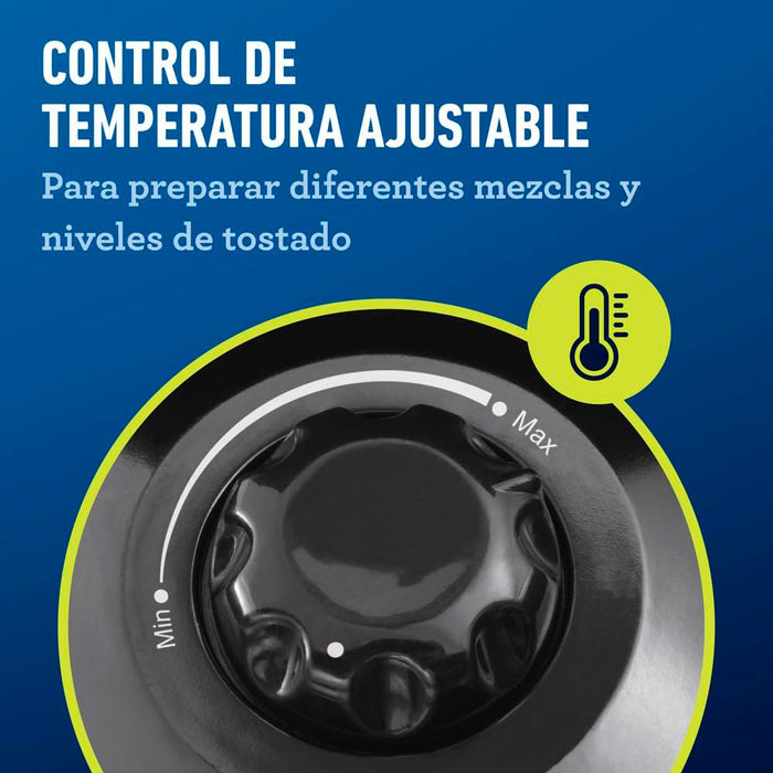 electrodomesticos de cocina waflera belga oster redonda antiadherente ckstwf2000 plateado ost025 mp madecentro