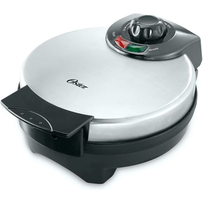 electrodomesticos de cocina waflera belga oster redonda antiadherente ckstwf2000 plateado ost025 mp madecentro