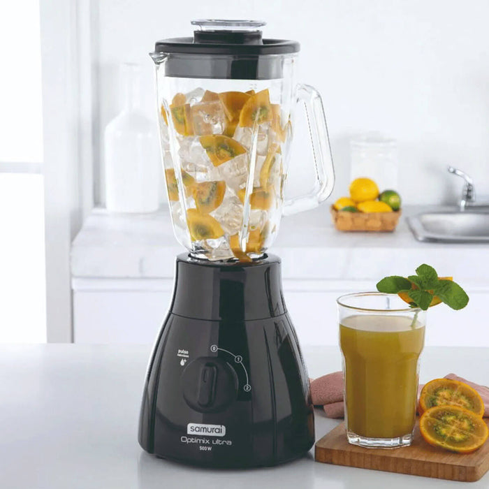 Licuadora optimix 2 velocidades negra marca samurai