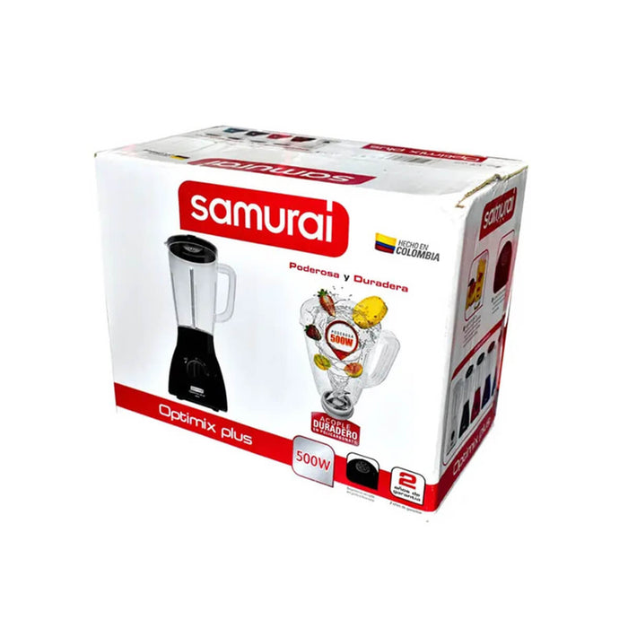 Licuadora optimix 2 velocidades negra marca samurai