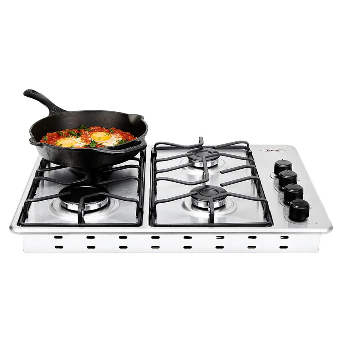 Estufa de empotrar 60x43 cm Platina a Gas Natural marca haceb